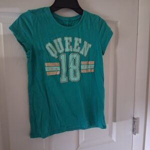 Place Teal Short Sleeve 'Queen 18' Graphic Tee